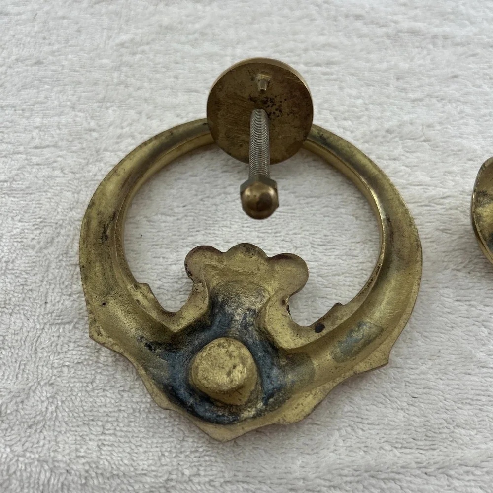 Vintage Irish Claddagh Door Knocker Solid Brass Celtic Solid RARE Hand And Heart